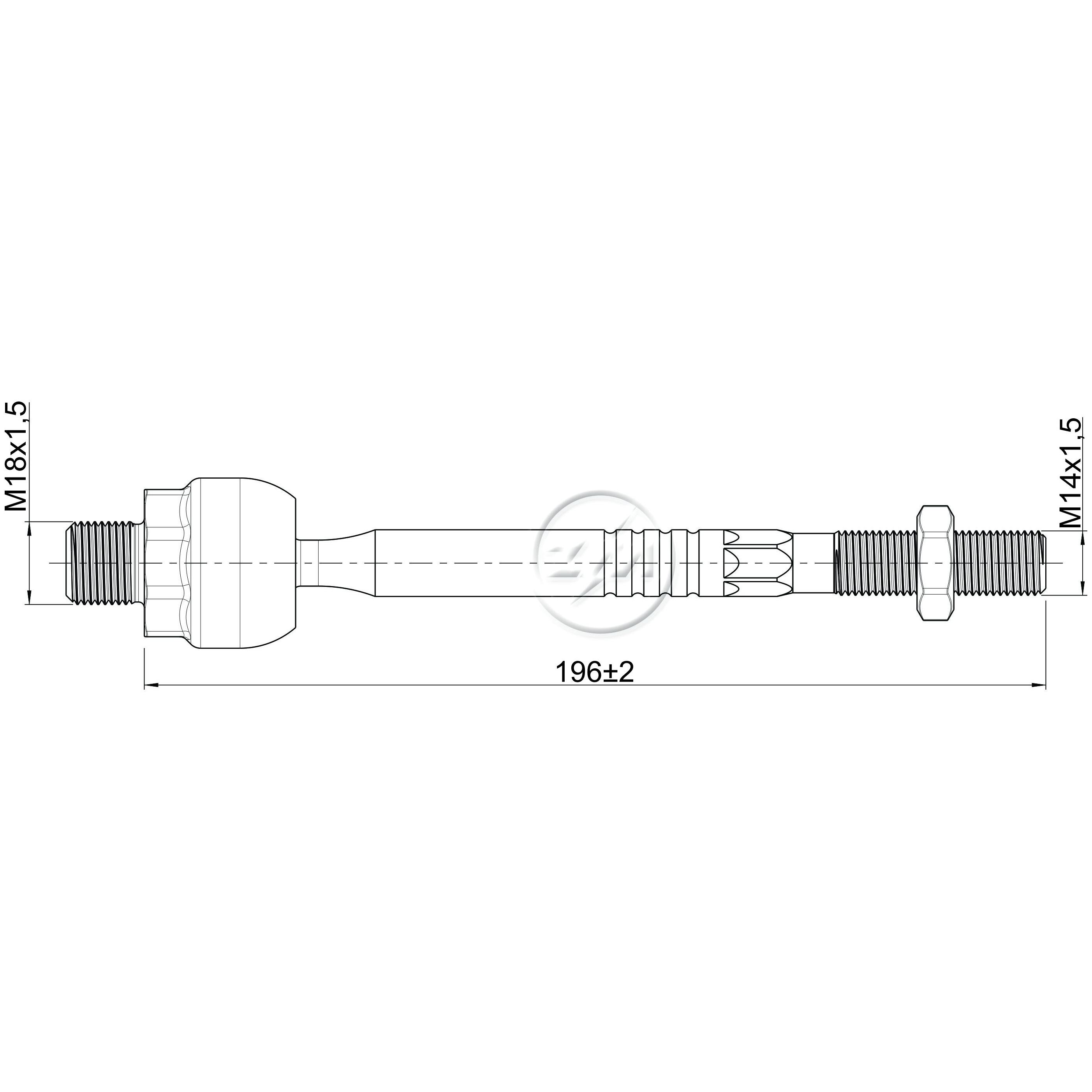 Terminal Axial para Honda Civic - ZM - 170.116.53