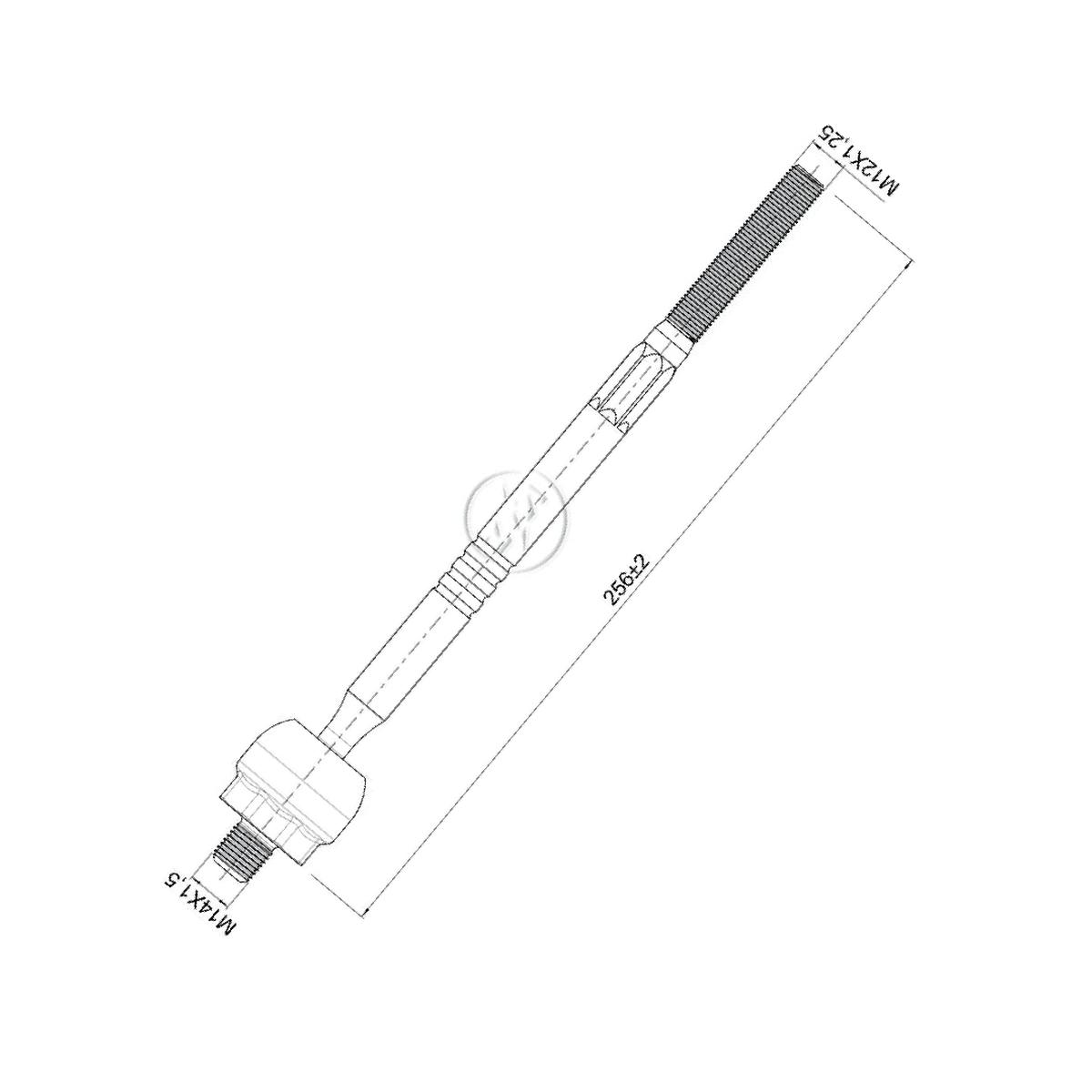 Terminal Axial para Nissan Sentra - ZM - 170.116.71