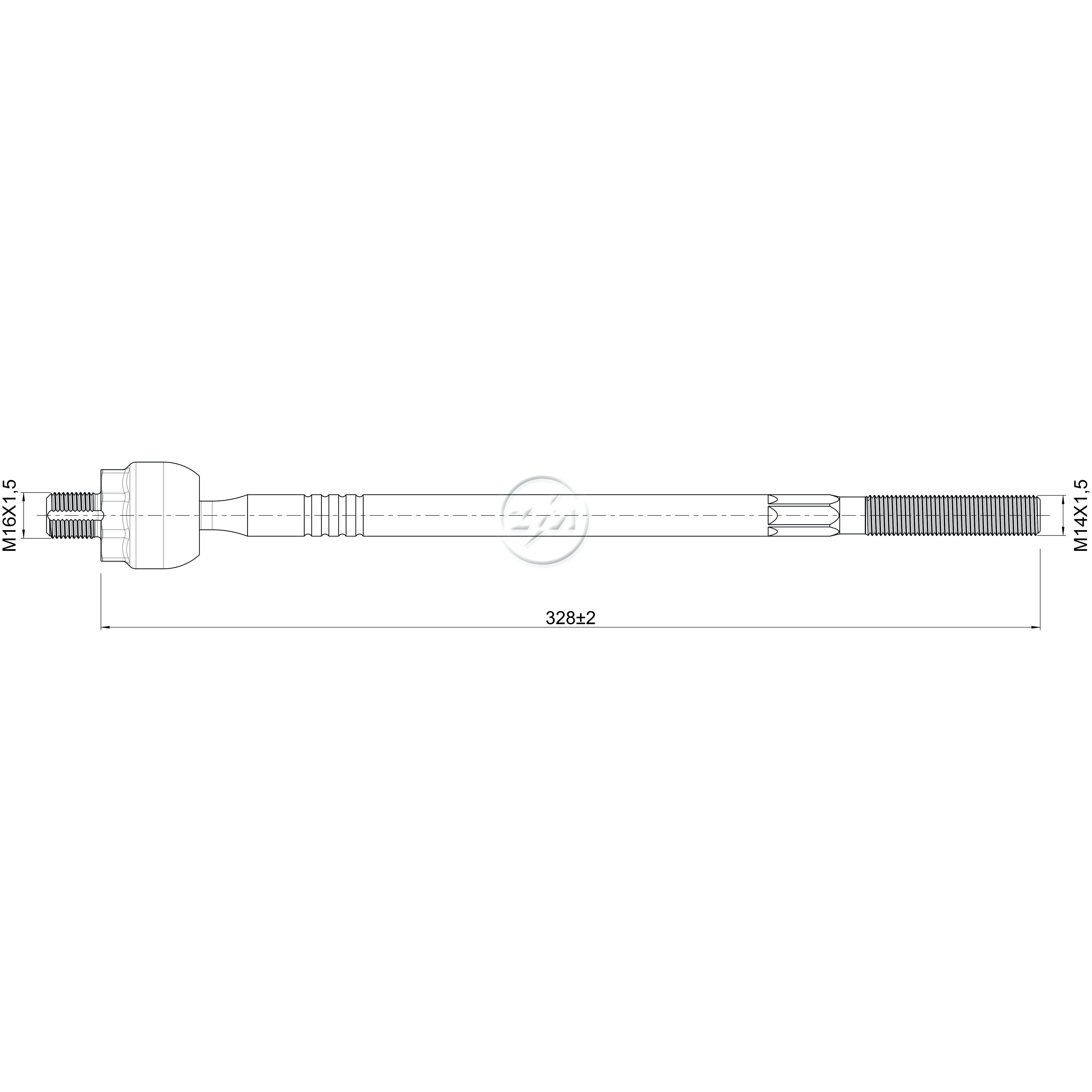 Terminal Axial para Hyundai Elantra e KIA Cerato - ZM - 170.118.41