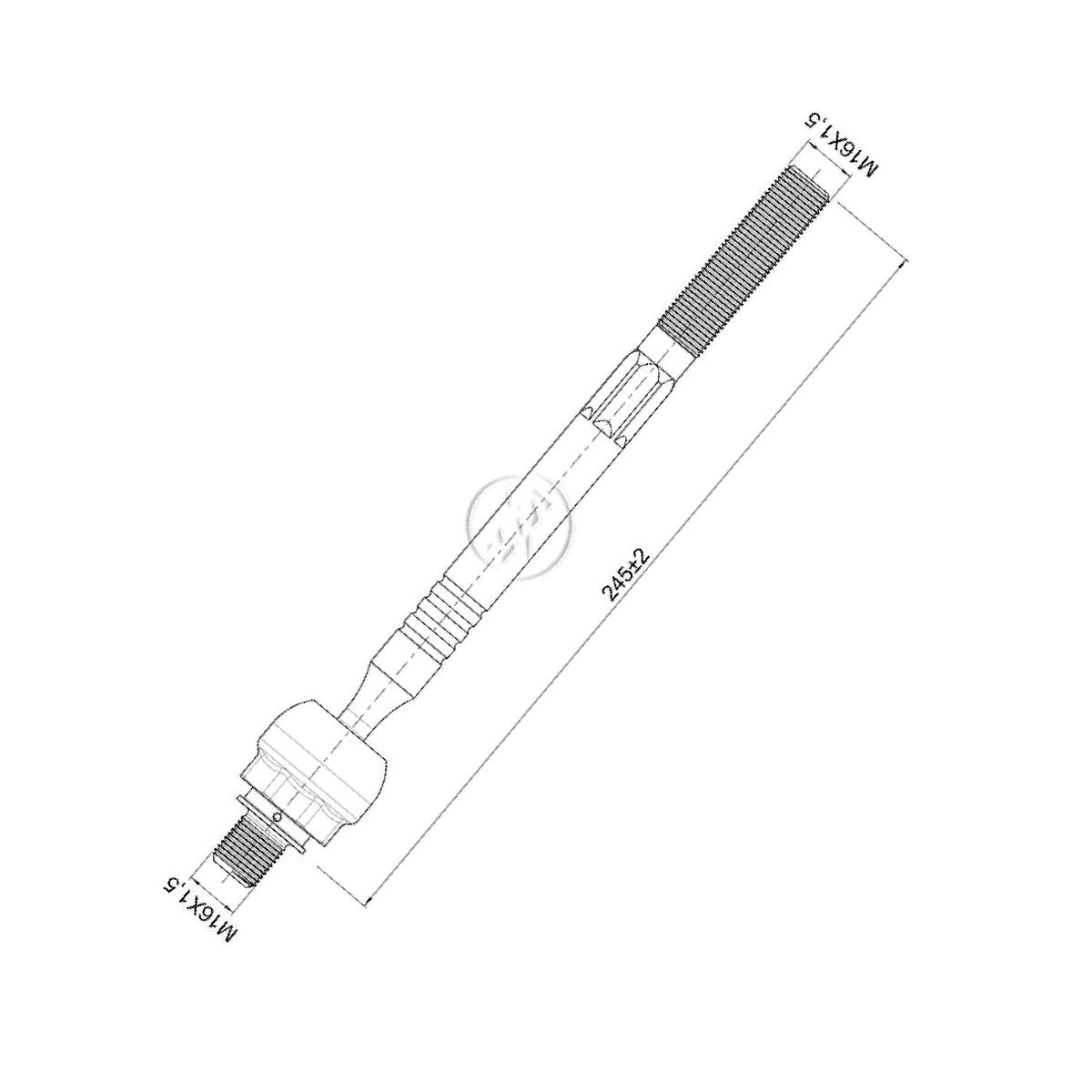 Terminal Axial para Hyundai Tucson e KIA Sportage - ZM - 170.118.42
