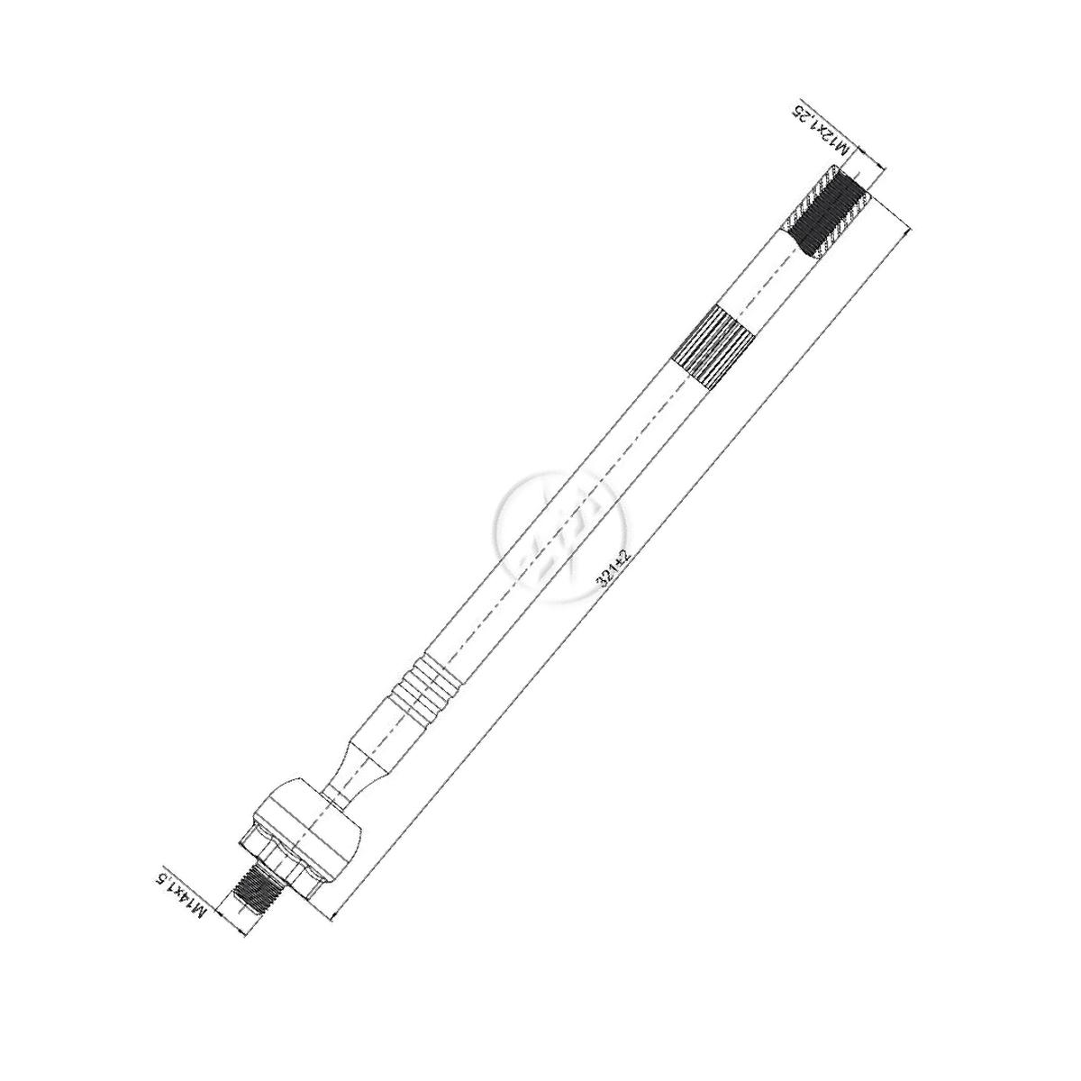 Terminal Axial para Renault Kwid - ZM - 170.130.55