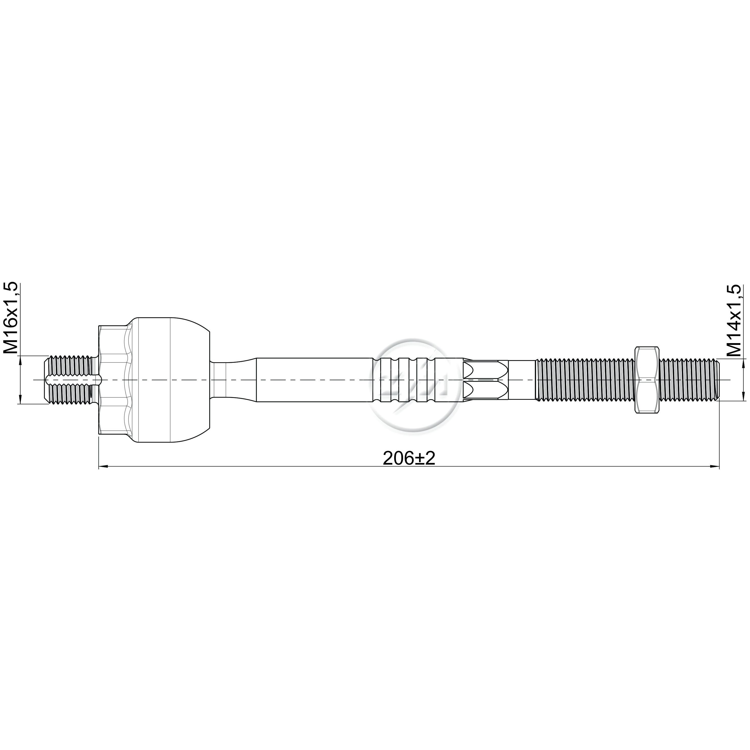 Terminal Axial - ZM - 170.210.50
