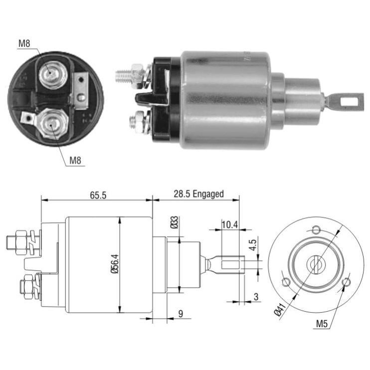Relê Auxiliar de Partida para Chevrolet Omega - ZM - 1-873