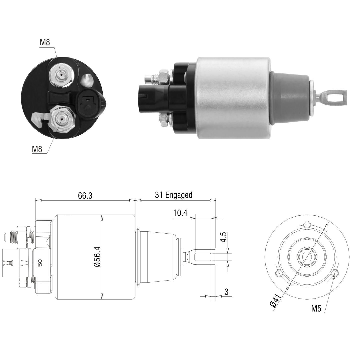 Relê Auxiliar de Partida para Chrysler NEON e PT Cruiser - ZM - 1-979