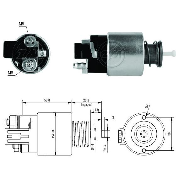 Relê Auxiliar de Partida para Hyundai Elantra e KIA Cerato - ZM - 2-261