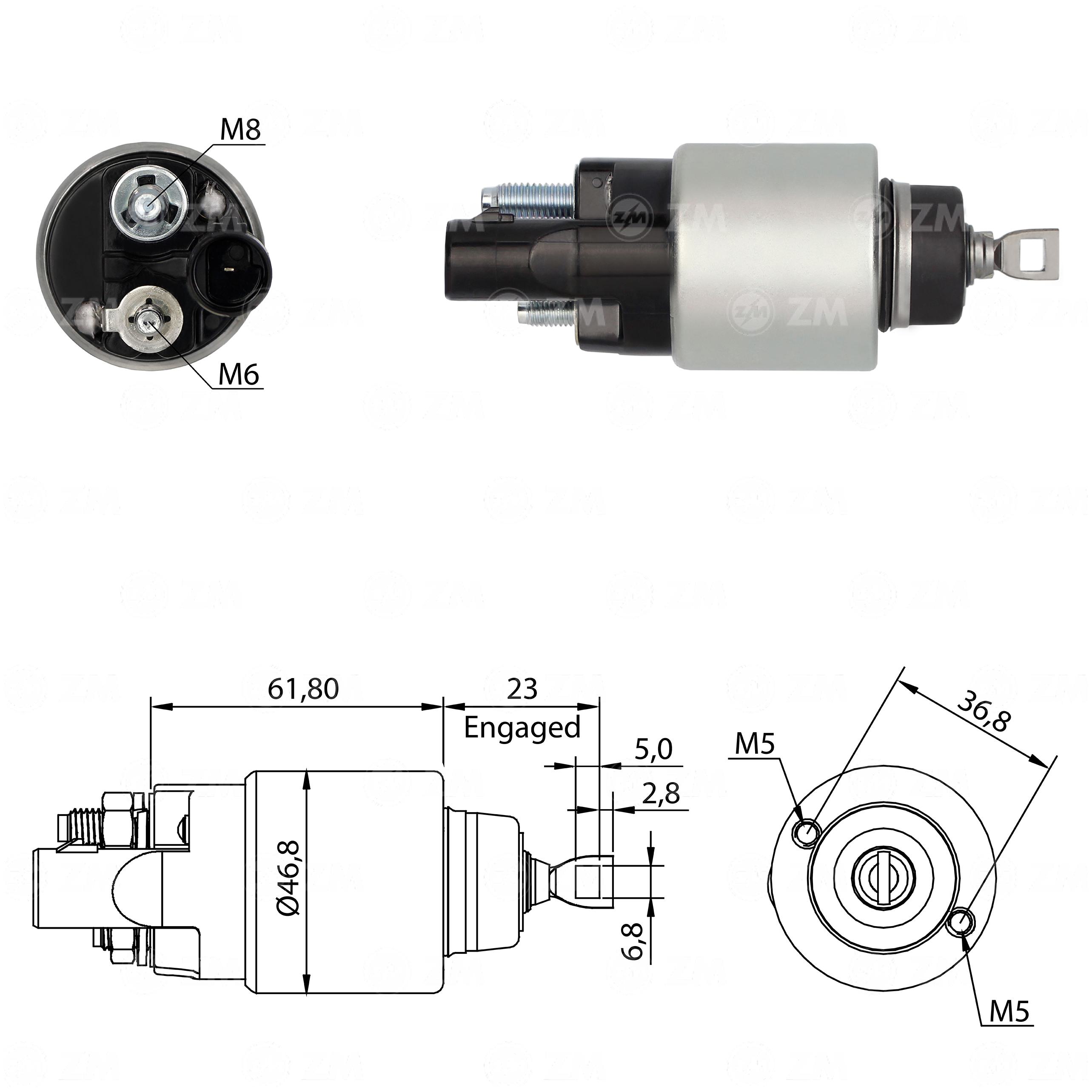 Relê Auxiliar de Partida para Chevrolet Onix e Onix Plus - ZM - 2-281