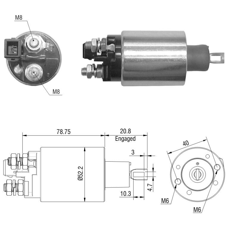 Relê Auxiliar de Partida para Ferrari F355 Berlinetta e Ford F-250 - ZM - 2-482