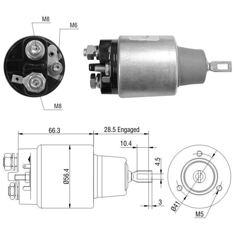 Relê Auxiliar de Partida para Chevrolet Celta - ZM - 2-775
