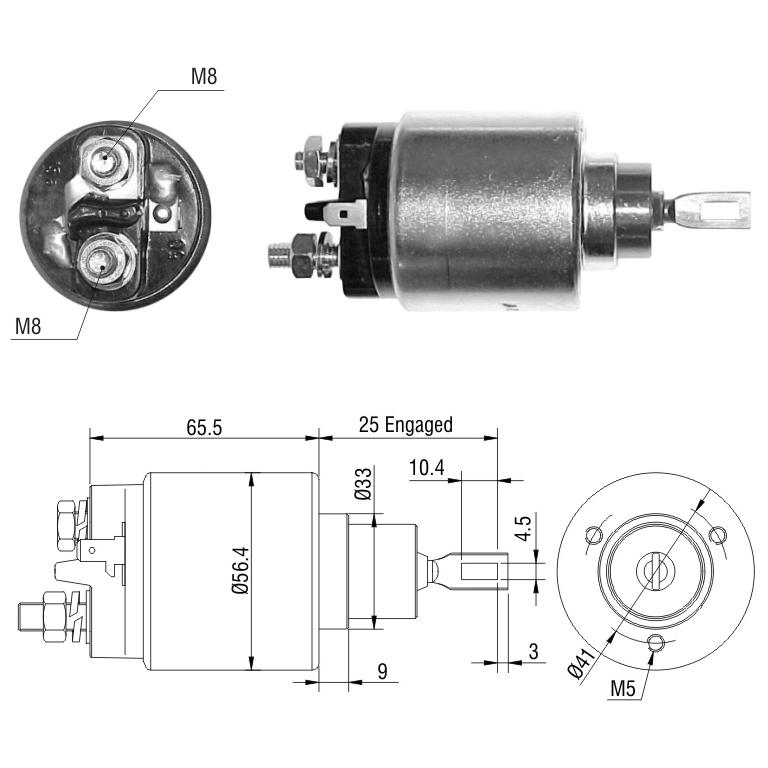 Relê Auxiliar de Partida para Suzuki Samurai - ZM - 2-777