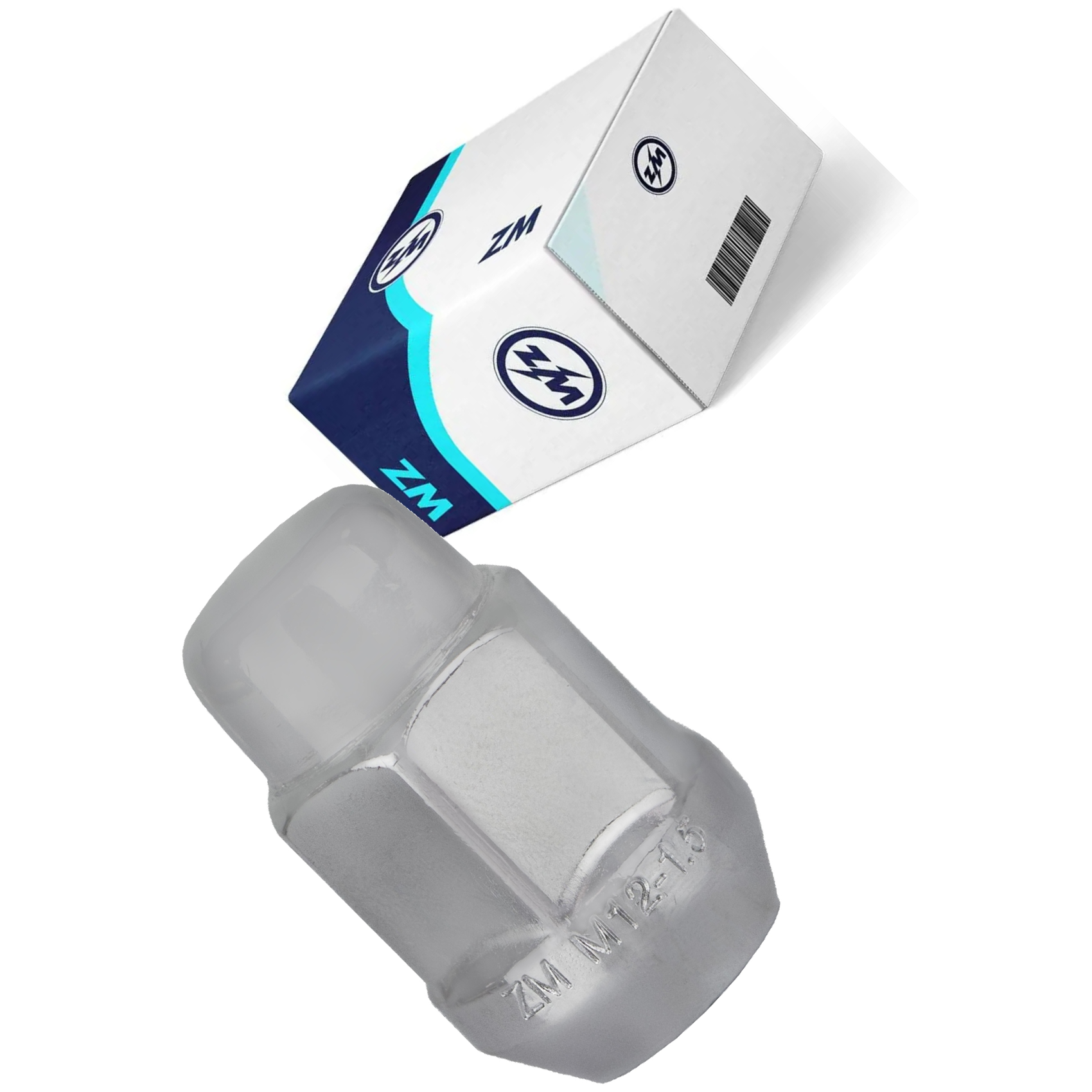 Kit 50 Porca da Roda M12-1,5 x CH19 x H35 - ZM - 29.012.34