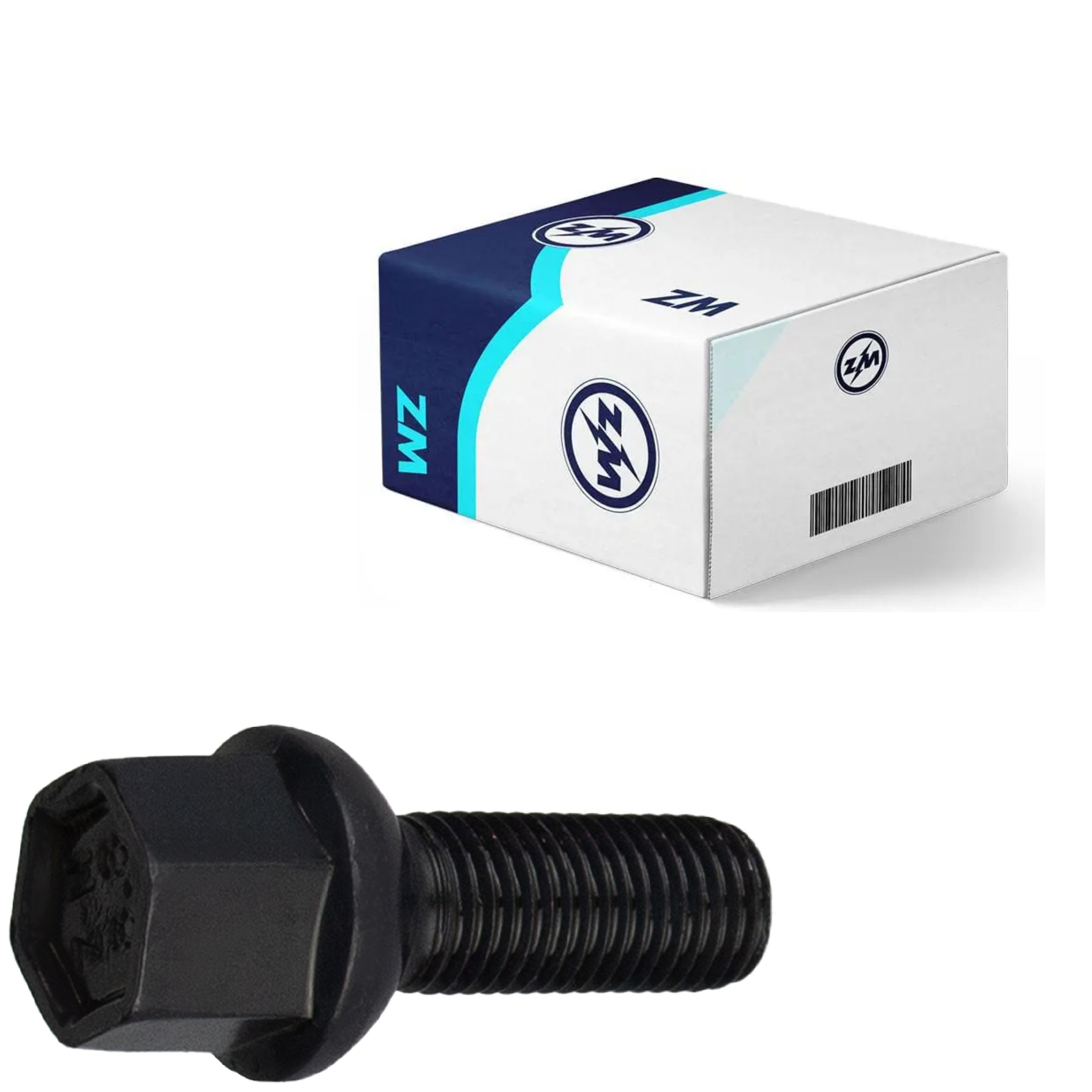Parafuso de Roda M12-1.5 X 28/49 X Ch17 Caixa com 50 Unidades para Volkswagen Gol e Santana - ZM - 30.012.04