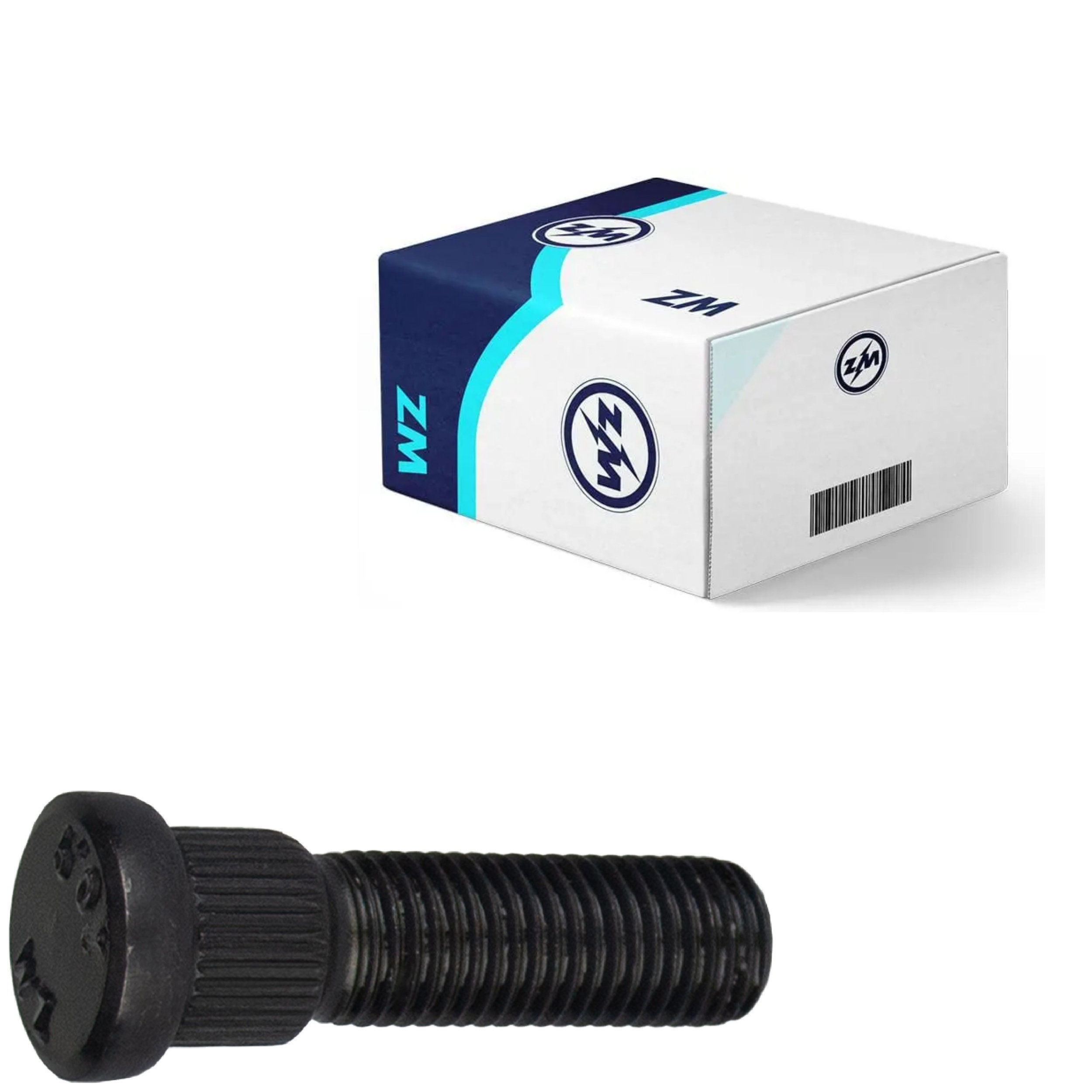 Parafuso de Roda M12-1,5 X 45,5/51 Caixa com 80 Unidades para Toyota Bandeirante - ZM - 30.012.20
