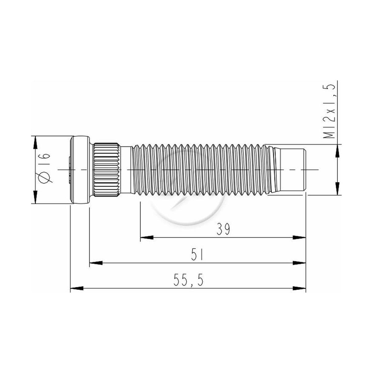 Kit 46 Parafuso de Roda M12-1,5 x 51/55,5 - ZM - 30.012.37