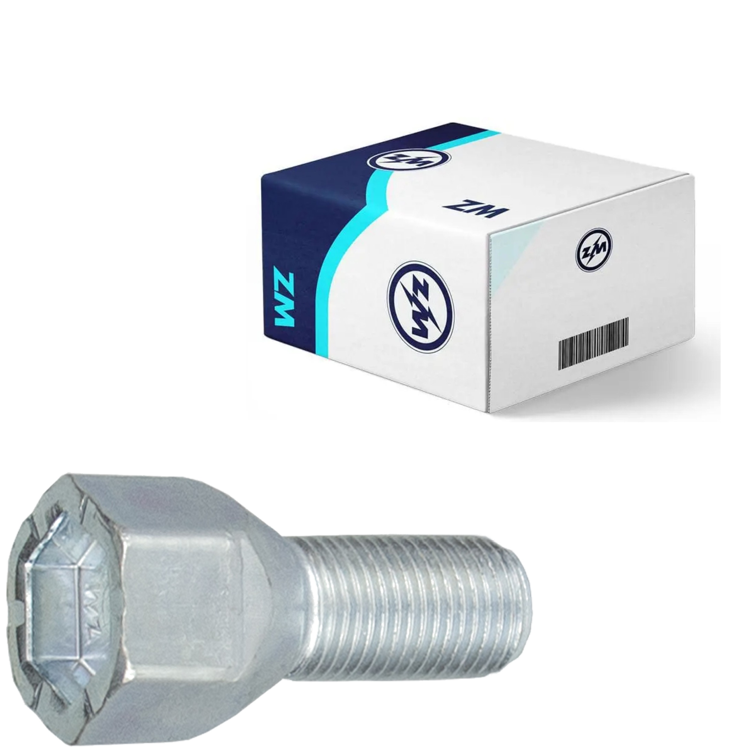 Kit 80 Parafuso de Roda M12-1,25 x 22/41 x CH19 - ZM - 3001244