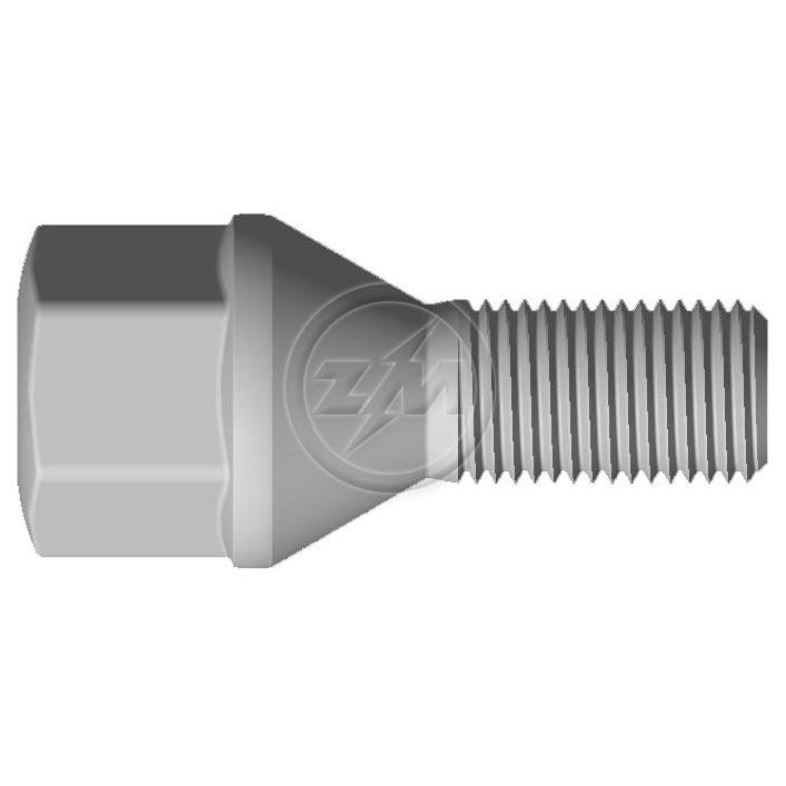 Kit 80 Parafuso de Roda M12-1.25 x 22/48,5 x CH19 - ZM - 3001268
