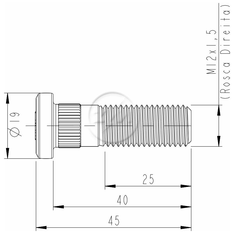 Kit 80 Parafuso de Roda M12-1,5 x 40/46 - ZM - 30.012.86