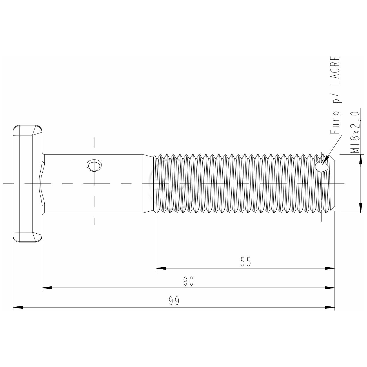 Kit 24 Parafuso de Roda M18-2.0 x 90/99 - ZM - 30.018.25