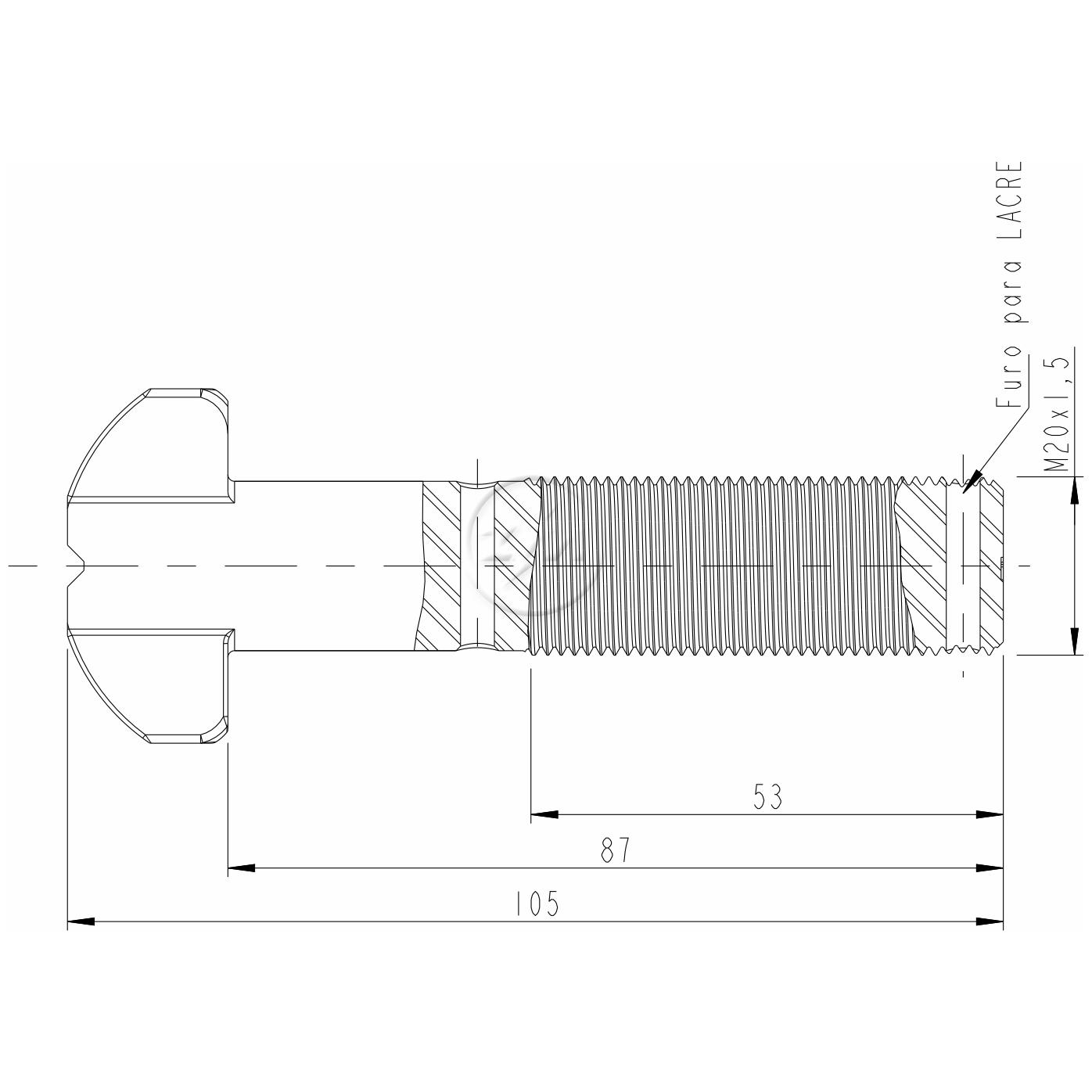 Kit 40 Parafuso de Roda M20-1,5 x 87/105 - ZM - 30.020.15