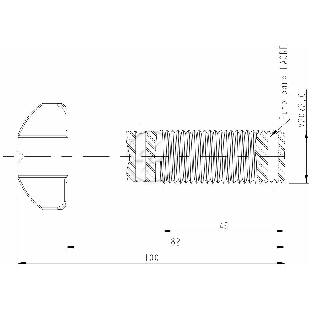 Kit 24 Parafuso de Roda M20-2,0 x 82/100 - ZM - 30.020.16