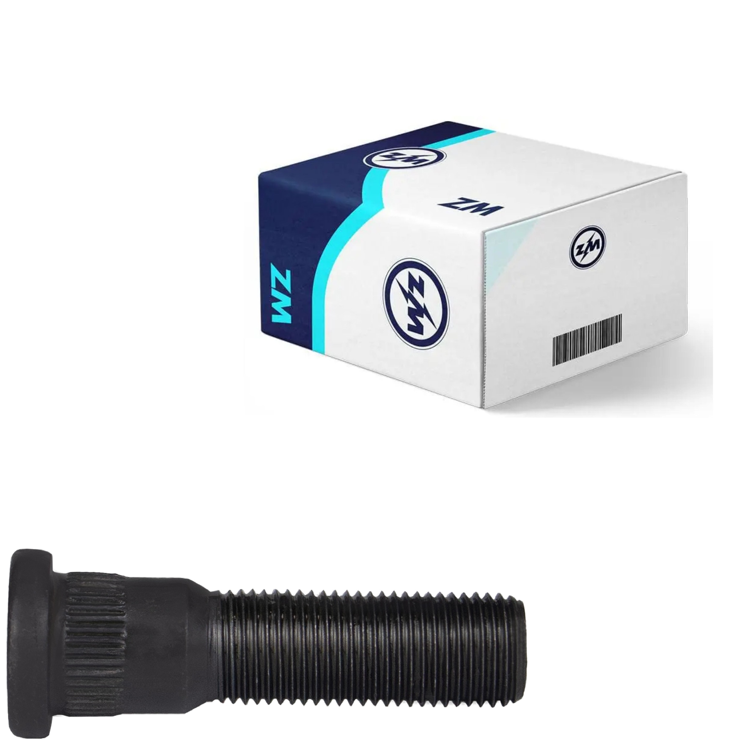 Parafuso de Roda 1/2"-20Unf X 50,8/55,3 Caixa com 46 Unidades para Ford F-1000 e Ranger - ZM - 30.102.02