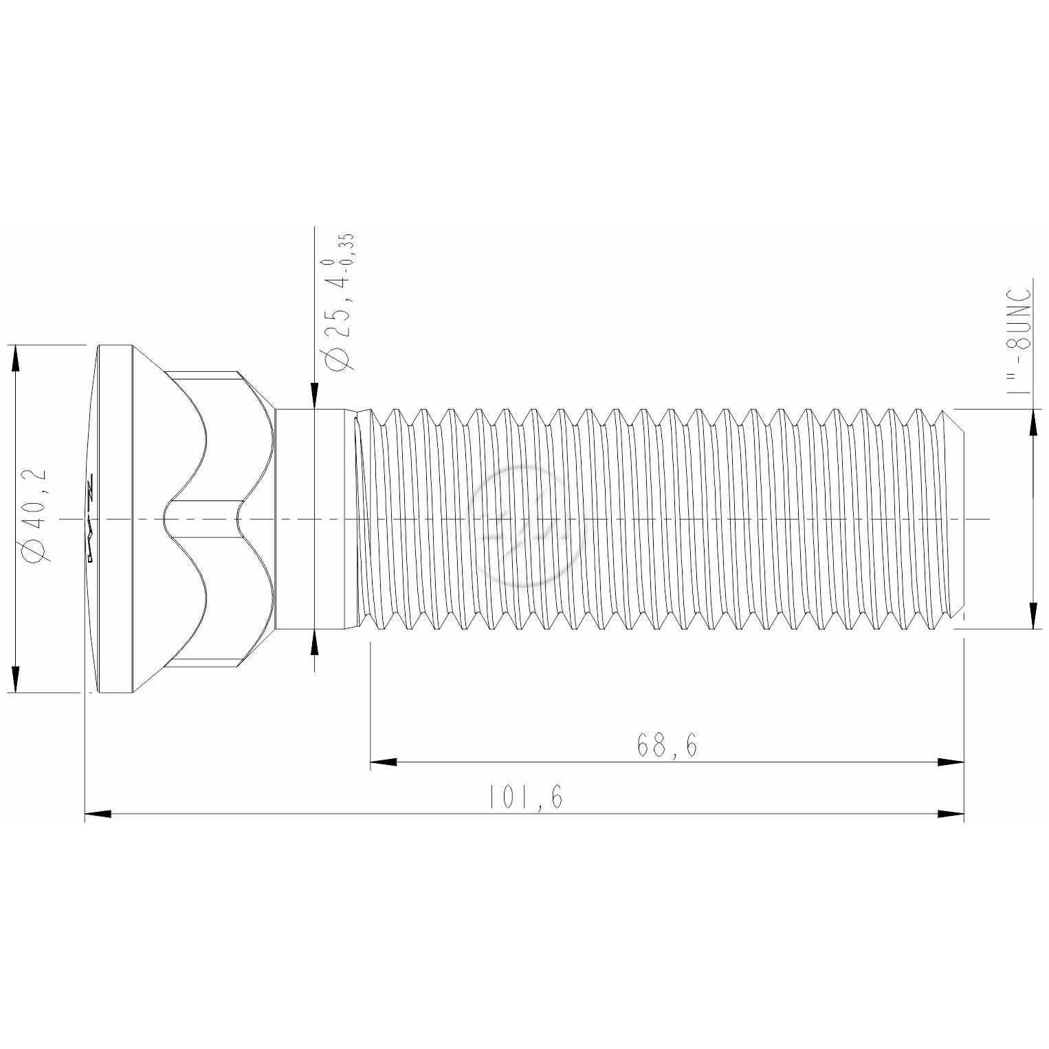 Kit 15 Parafuso da Lâmina do Trator 1"-8UNC x 4" - ZM - 3011075