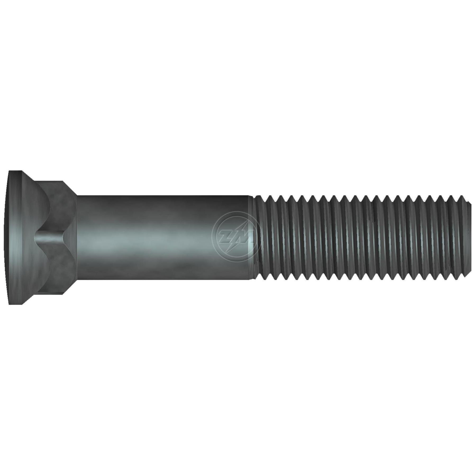 Kit 12 Parafuso da Lâmina Trator 1"-8UNC x 5,1/2" - ZM - 3011079