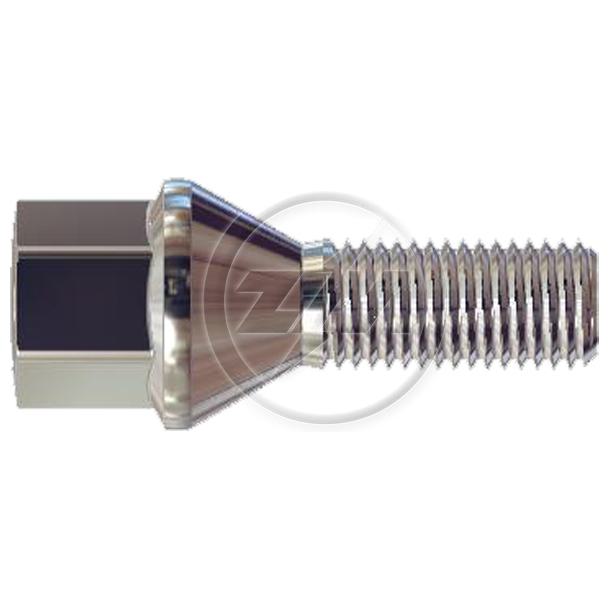 Kit 50 Parafuso de Roda M12-1,5 x 27/53,5 x CH17 - ZM - 3041253