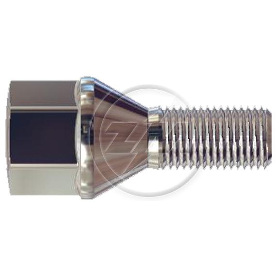 Kit 50 Parafuso de Roda M12-1,25 x 23/49,5 x CH19 - ZM - 3041269
