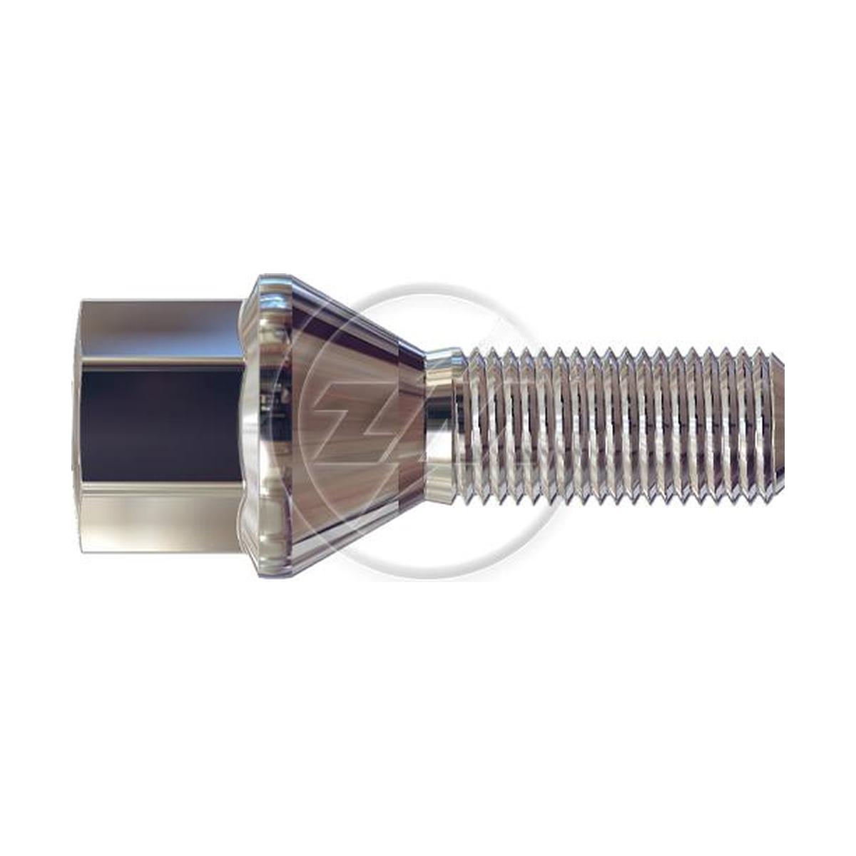 Kit 50 Parafuso de Roda M12-1,25 x 27/53,5 x CH17 - ZM - 3041279