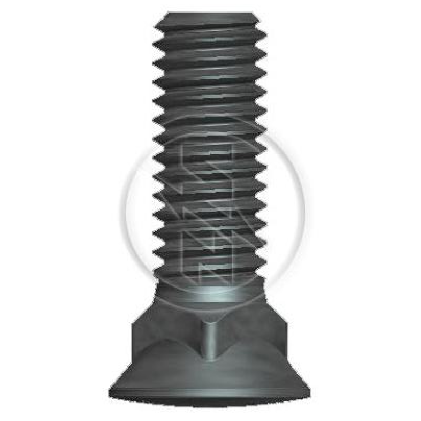 Kit 100 Parafuso Lâmina Trator 7/16"-14UNCx 1,1/2" - ZM - 3076172