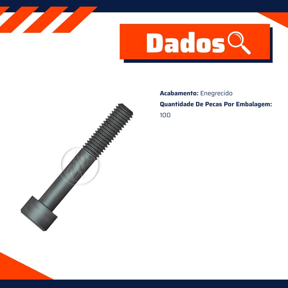 Kit 100 Parafuso da Homocinética M8-1,25 X 50 - ZM - 3200801