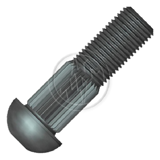 Kit 100 Parafuso Cravo Alto 1/2"-20F X 1,3/4" - ZM - 3210233