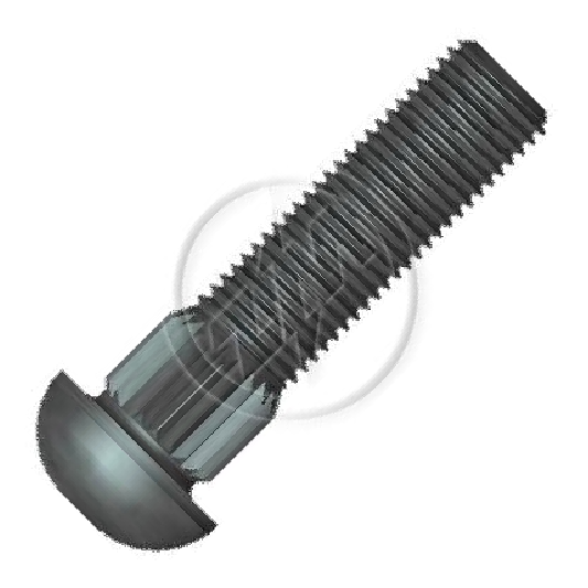 Kit 100 Parafuso Cravo Alto 3/8"-24F X 1,1/2" - ZM - 3230822