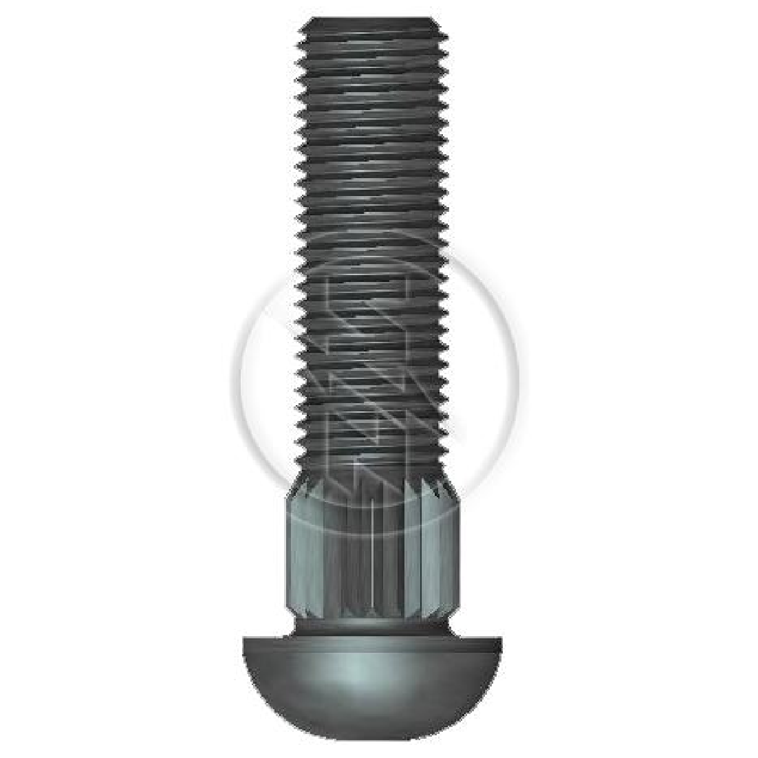 Kit 100 Parafuso Cravo Alto 3/8"-24F X 1,1/2" - ZM - 3230822