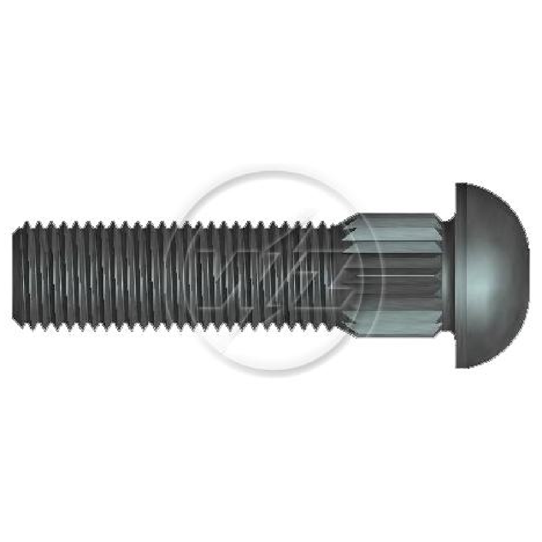 Kit 100 Parafuso Cravo Alto 3/8"-24F X 1,1/2" - ZM - 3230822
