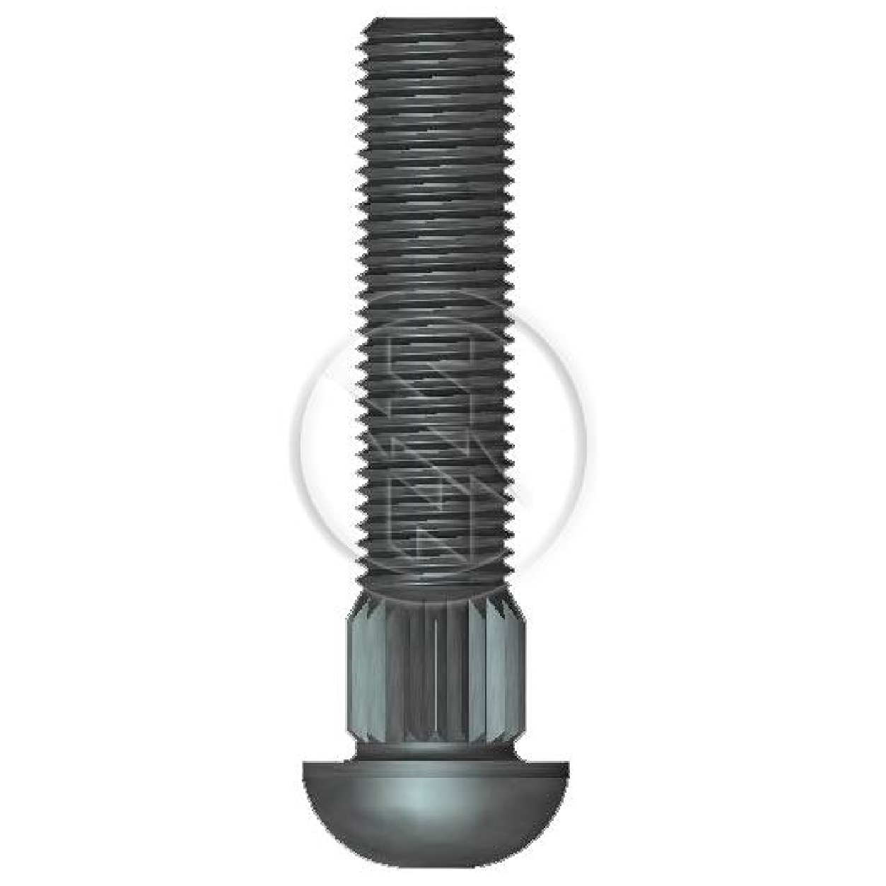 Kit 100 Parafuso Cravo Alto 3/8"-24F X 1,3/4" - ZM - 3230823