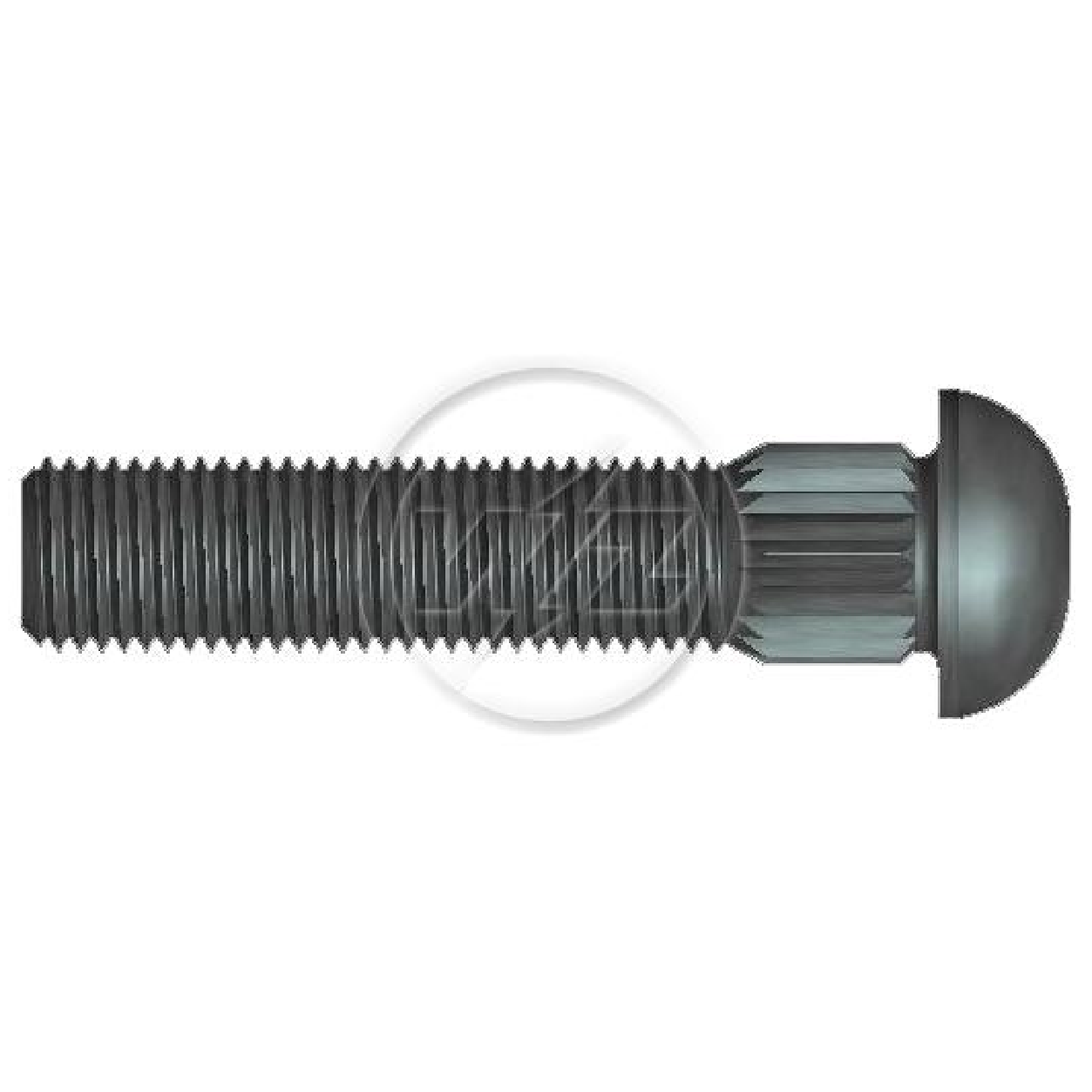 Kit 100 Parafuso Cravo Alto 3/8"-24F X 1,3/4" - ZM - 3230823