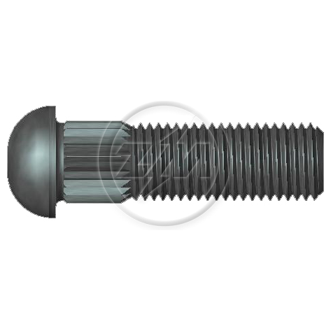 Kit 100 Parafuso Cravo Alto 7/16"-20F X 1,1/2" - ZM - 3271622