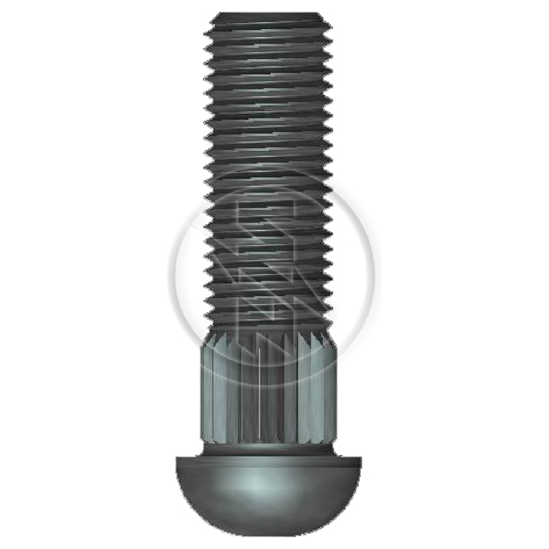 Kit 100 Parafuso Cravo Alto 7/16"-20F X 1,1/2" - ZM - 3271622