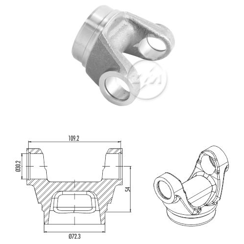Garfo do Cardan - ZM - 335.001.05