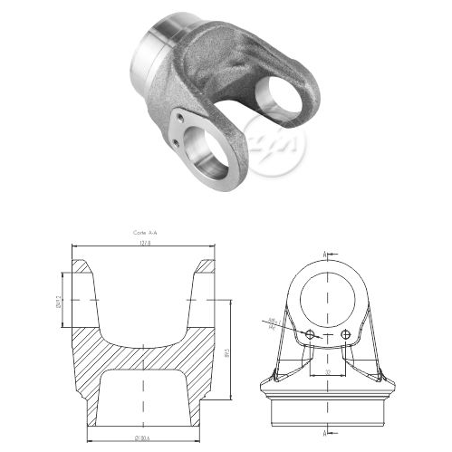 Garfo do Cardan - ZM - 335.001.21