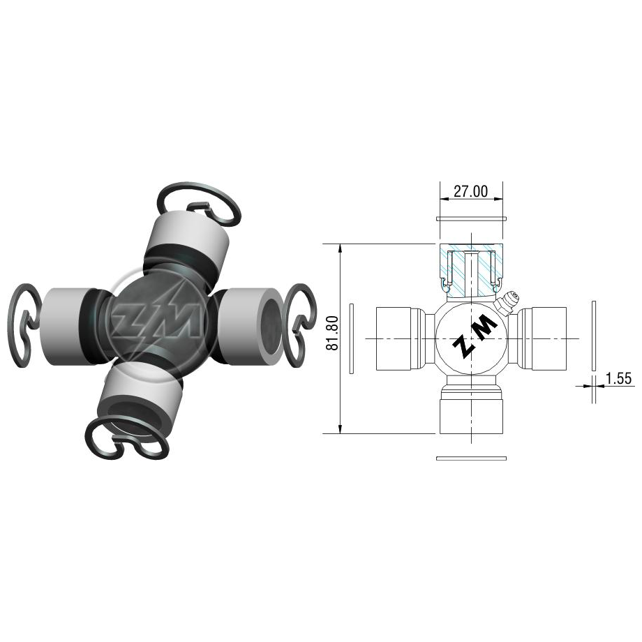 Cruzeta do Cardan - ZM - 35.001.01
