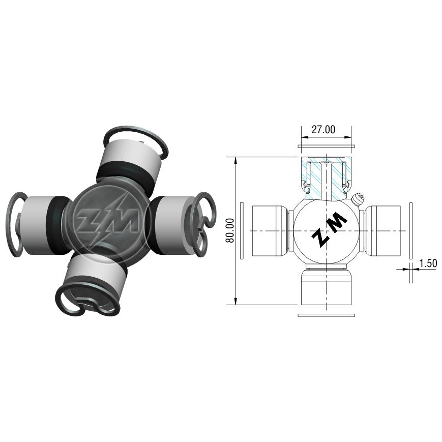 Cruzeta do Cardan - ZM - 35.001.03