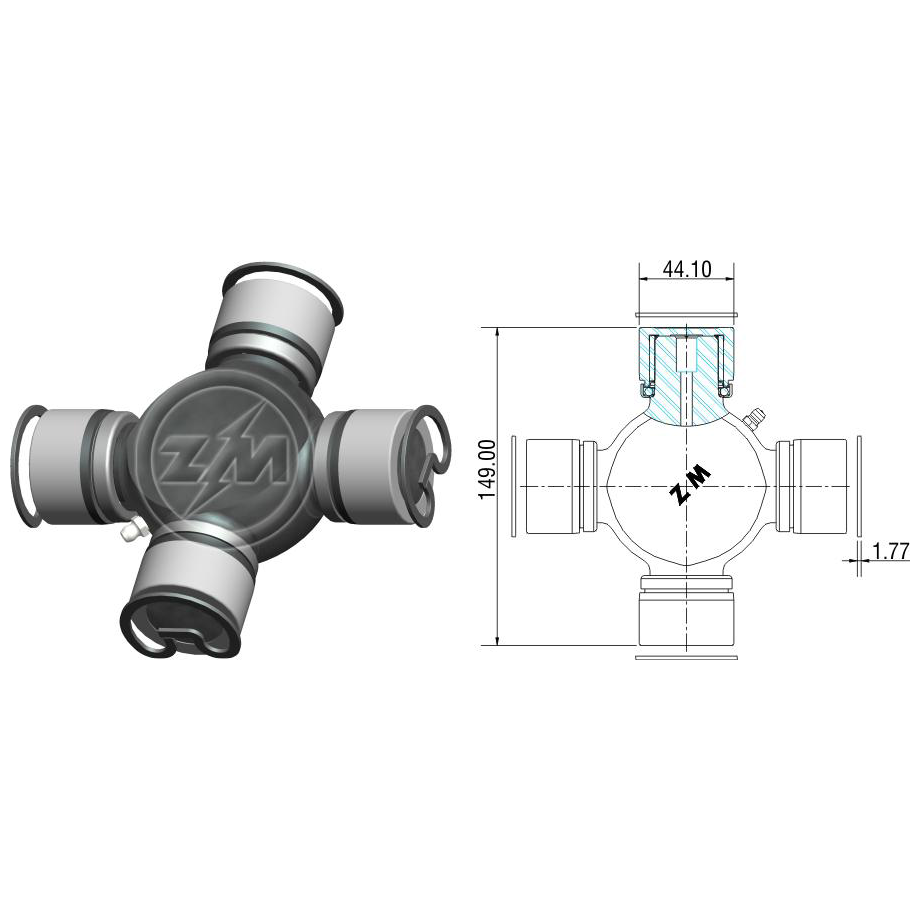 Cruzeta do Cardan - ZM - 35.001.12