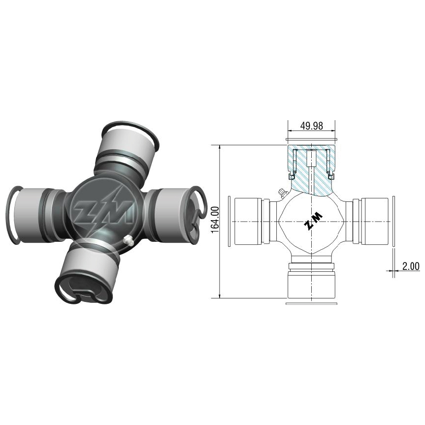 Cruzeta do Cardan - ZM - 35.001.15