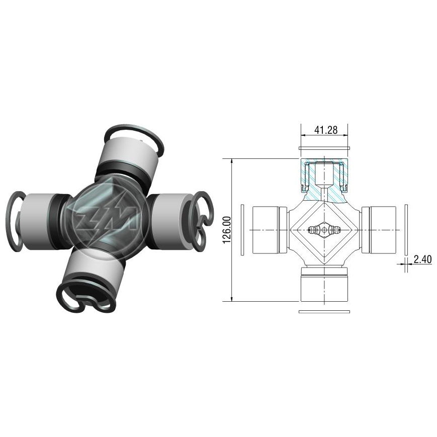 Cruzeta do Cardan - ZM - 35.001.18