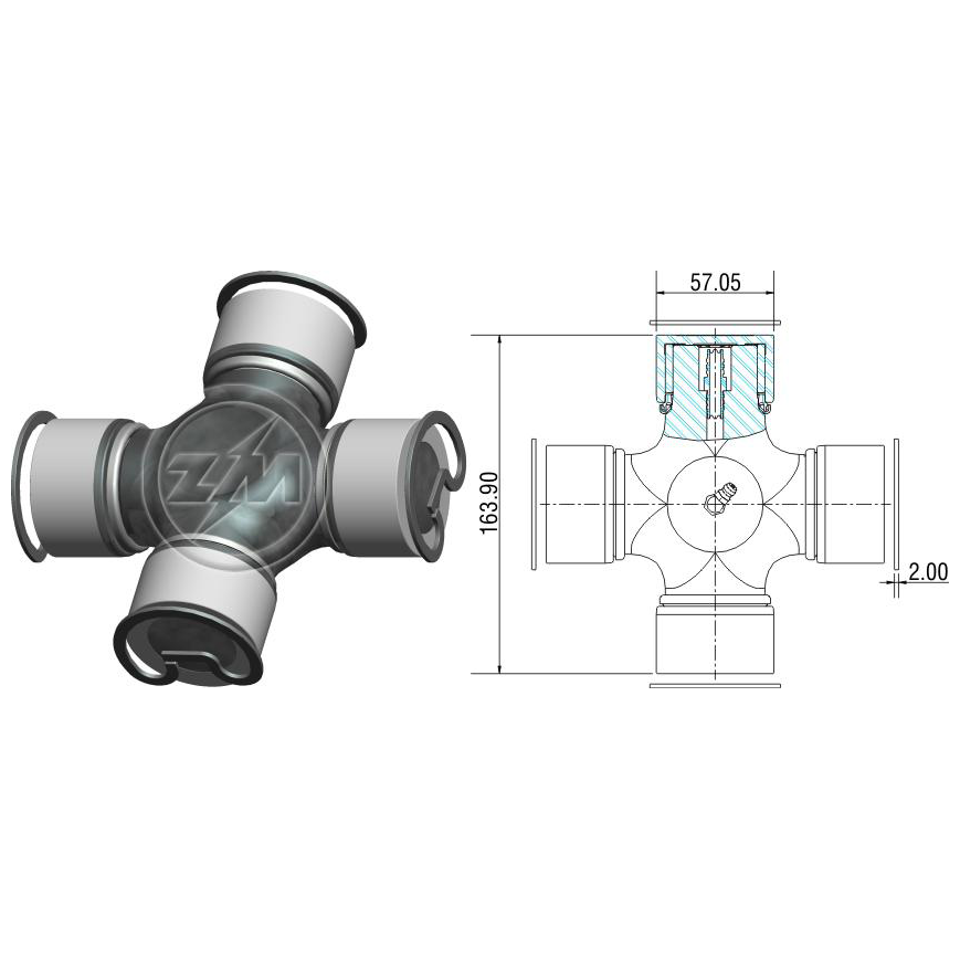 Cruzeta do Cardan - ZM - 35.001.19