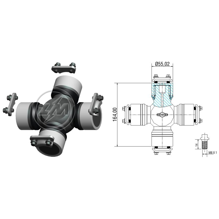 Cruzeta do Cardan - ZM - 35.001.20