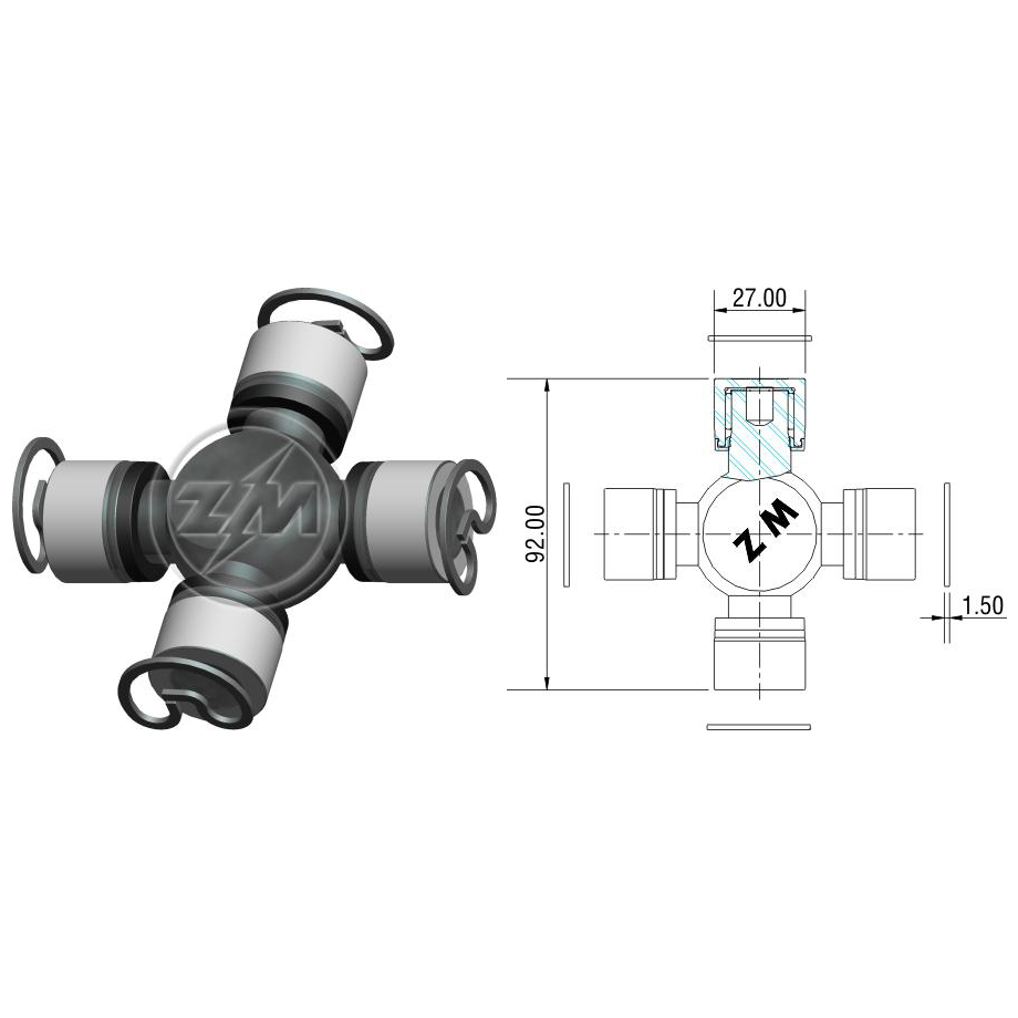 Cruzeta do Cardan - ZM - 35.001.22