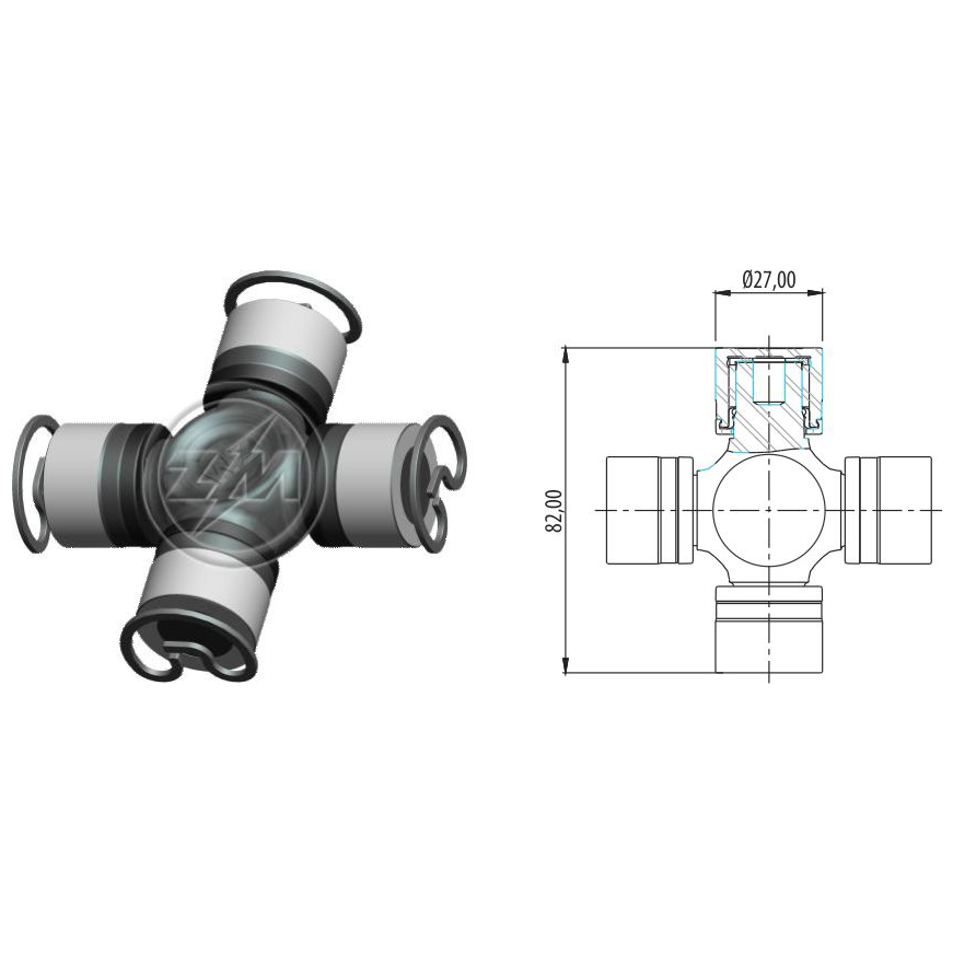 Cruzeta do Cardan - ZM - 35.001.24